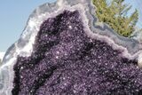Amethyst Geode with Metal Stand - Spectacular Display! #208916-6